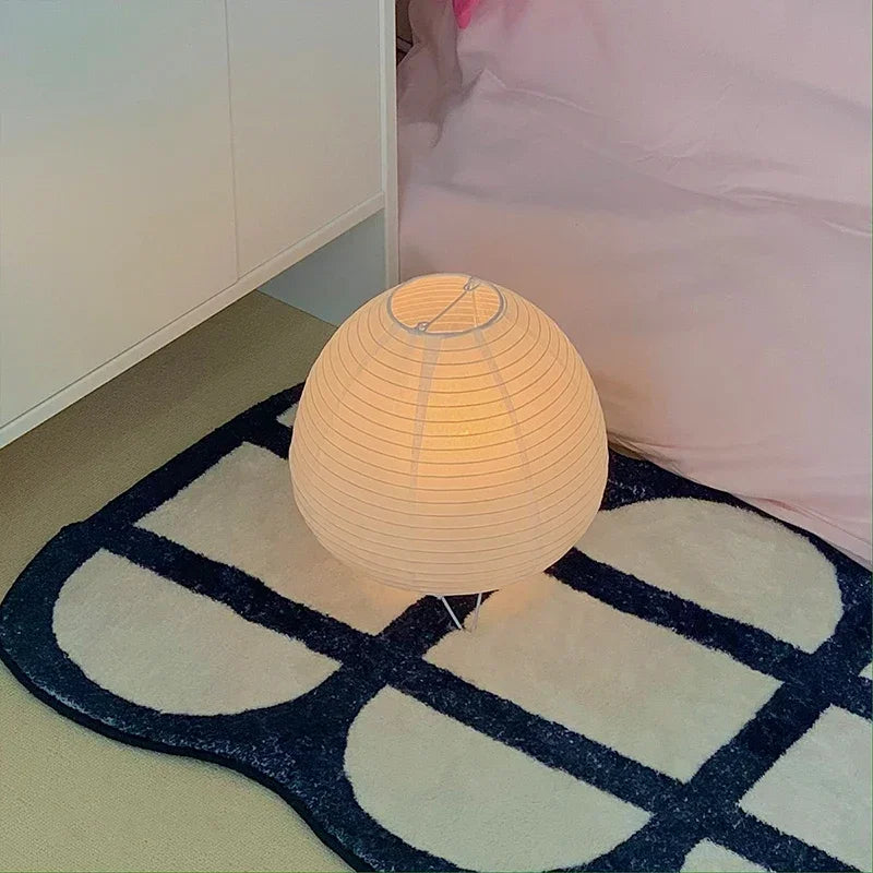 Japanese Lantern Led Table Lamp Living Room Bedroom Bedside Rice Paper Lights Study Homestay Art Creative Decor Table Lights