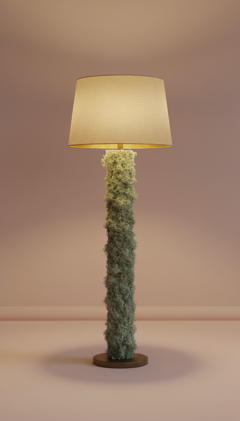 Textured Fabric Floor Lamp