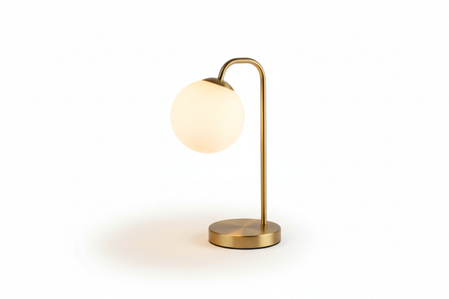 Cozy home lamp with warm glowing light